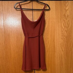 Boutique Cowell neck Rust Dress